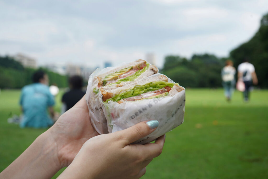 pause déjeuner, sandwich avec Up Luxembourg