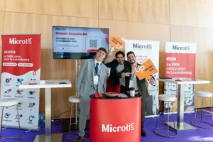 L'équipe de Microtis et Up Luxembourg